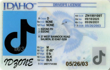 IDAHO-New Scannable fake id